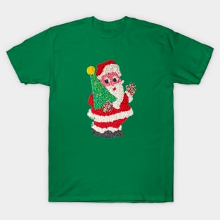 Vintage Popcorn Plastic Santa T-Shirt